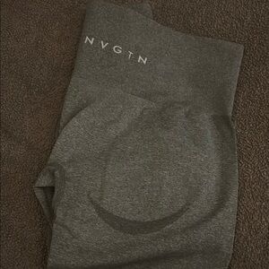 Chic Ribbed Leggings in Gray